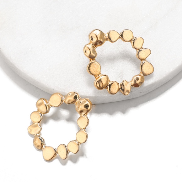 LAST ONE!!! Gold Hoop Earrings - Picture 3 of 6